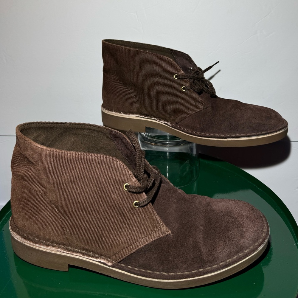 Limited Edition Clark's Corduroy Suede Bushacre Chukka Boots Men's Size 11